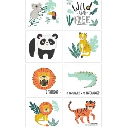 Get Wild Jungle Temporary Tattoos, 8ct