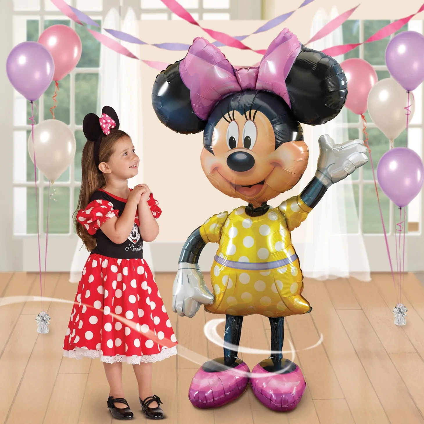 Giant Gliding Minnie Mouse Balloon 38in x 54in