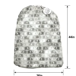 Giant Hello Baby Elephant Plastic Gift Sack, 36in x 44in