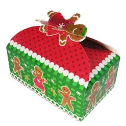 Gingerbread Christmas Bakery Box – Holiday Treat Box for Cookies & Cupcakes