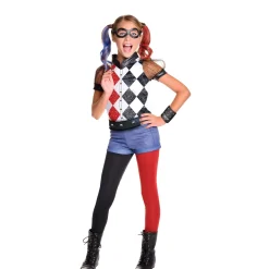 Girls' DC Superhero Harley Quinn Costume - Deluxe