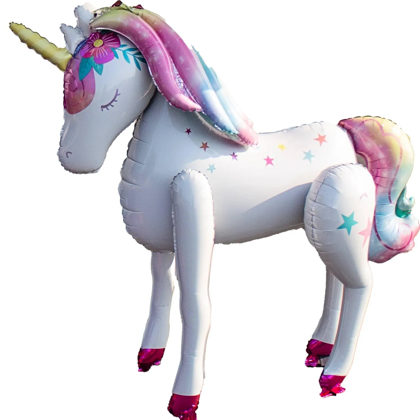 Gliding Enchanted Unicorn Foil Balloon, 46in