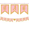 Glitter Baby Girl Clothespin Banner
