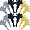 Glitter Black, Gold & Silver Hand Clappers 12ct