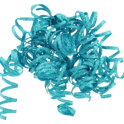 Glitter Curled Gift Ribbons, Assorted Colors