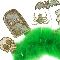 Glitter & Feather Halloween Headband