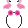 Glitter Flamingo Feather & Plastic Head Bopper