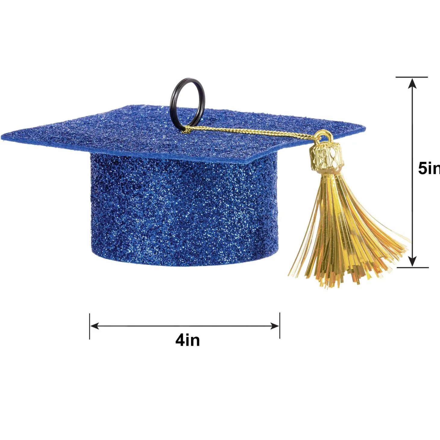 Glitter Graduation Cap Balloon Weight, 5.9oz, Assorted Colors