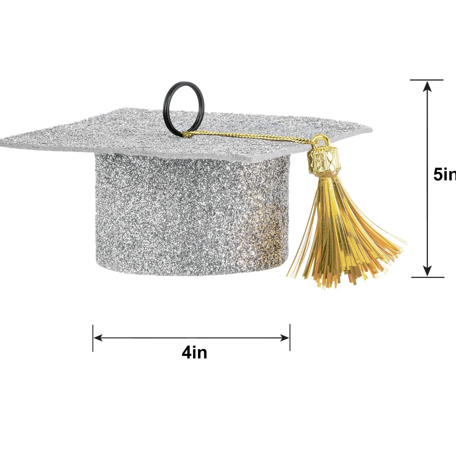 Glitter Graduation Cap Balloon Weight, 5.9oz, Assorted Colors