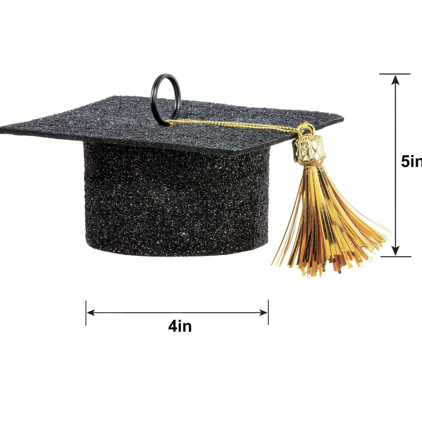 Glitter Graduation Cap Balloon Weight, 5.9oz, Assorted Colors