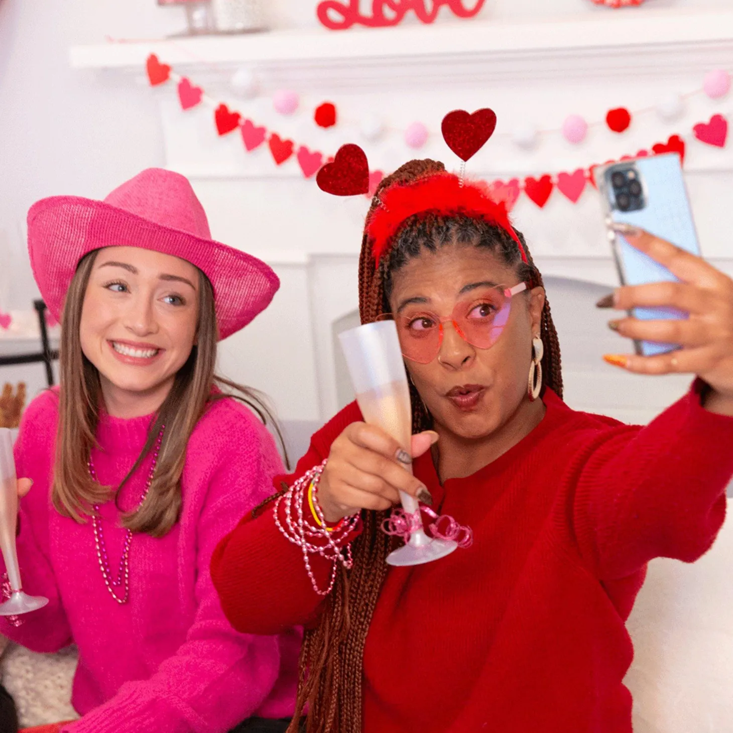 Glitter Heart Valentine's Day Head Bopper, Assorted Colors