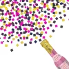 Glitter Pink Champagne Bottle Confetti Popper
