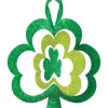 Glitter Spinning Shamrock Sign