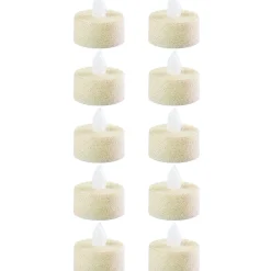 Glitter Tealight Flameless LED Candles, 10ct, Assorted Colors
