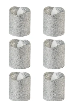 Glitter Votive Flameless LED Candles, 6ct, Assorted Colors