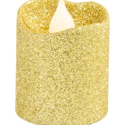 Glitter Votive Flameless LED Candles, 6ct, Assorted Colors