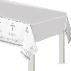 God Bless Holy Day Plastic Table Cover