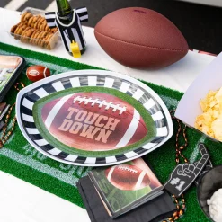 Go Fight Win Football Melamine Oval Platter