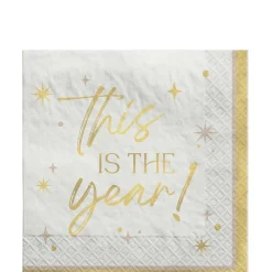 Golden Soiree NYE Napkin, Assorted Options
