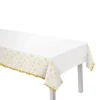 Golden Soiree NYE Plastic Tablecover, 54in x 102in