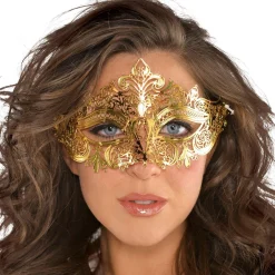 Gold Filigree Masquerade Mask