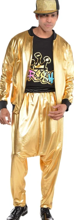 Gold Hip Hop Track Jacket