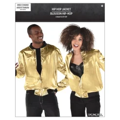 Gold Hip Hop Track Jacket
