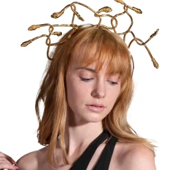 Gold Medusa Snake Headband