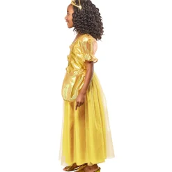 Gold Princess Costume Dress for Girls