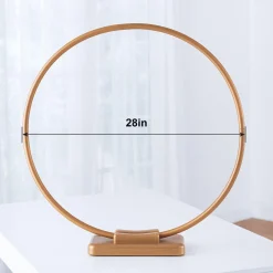 Gold Tabletop or Hangable Balloon Hoop Plastic Frame, 28in
