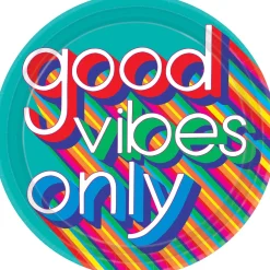 Good Vibes 70s Dinner Plates 8ct
