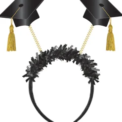 Grad Caps Fabric & Tinsel Head Bopper, 9.3in x 9.6in