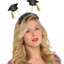 Grad Caps Fabric & Tinsel Head Bopper, 9.3in x 9.6in