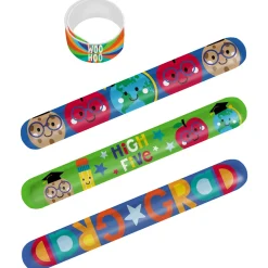 Grad Fun Slap Bracelets, 8-Pack