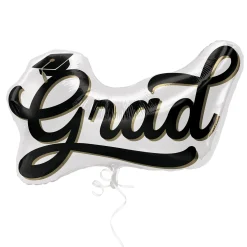Grad Script Foil Balloon, 30in