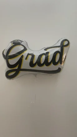 Grad Script Foil Balloon, 30in