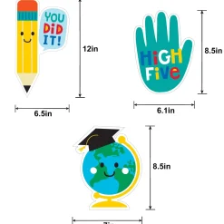 Graduation Fun Cardstock Cutouts, 9pc