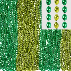 Green Bead Necklaces, Multiple Counts