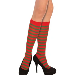 Green/Red Striped Socks