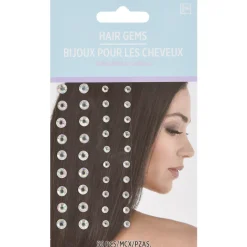 Hair Gems, 50pc, Assorted Colors