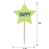 Happy Bday Pick Candles, 9pc - Modern Birthday