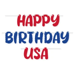 Happy Birthday USA Banner, 12ft