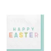 Happy Easter Paper Beverage Napkins, 5in, 16ct - Easter Wishes