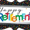 Happy Retirement Foil Balloon, 27in x 16in - Officially Retired