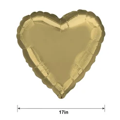 Heart Balloon, 17in, Assorted Colors