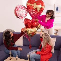 Heart Balloon, 17in, Assorted Colors