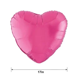 Heart Balloon, 17in, Assorted Colors