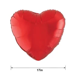 Heart Balloon, 17in, Assorted Colors