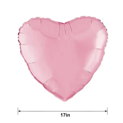Heart Balloon, 17in, Assorted Colors