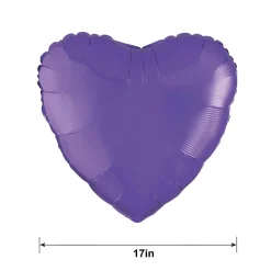 Heart Balloon, 17in, Assorted Colors